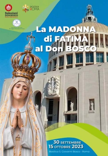 Italy – The statue of Our Lady of Fatima visiting the Basilica of St John Bosco