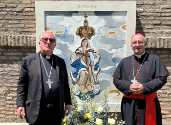 Vatican - Blessing and unveiling of mosaic depicting Virgin of the Thirty-Three, Patroness of Uruguay