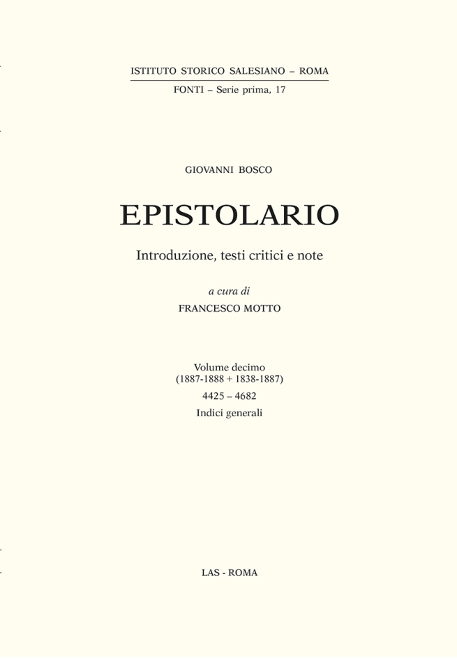 Italia – Completata l’edizione critica dell’Epistolario di Don Bosco, un testo imprescindibile per la storia salesiana