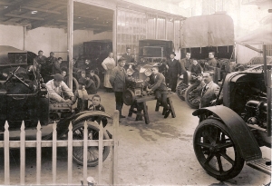 Spain - The automobile workshop in Sarrià