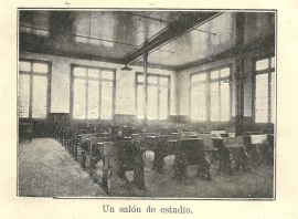 Chile - A study room of the Salesian school in Valparaíso