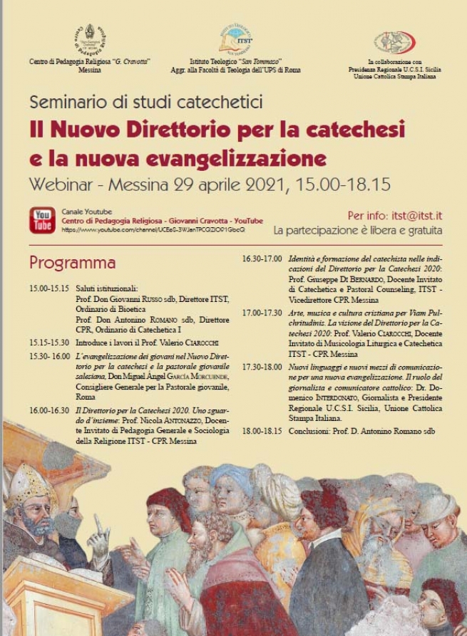 Italy – New Directory for Catechesis and New Evangelization. A webinar of Messina ITST