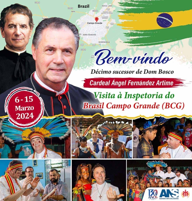 RMG – Visita do Cardeal Fernández Artime, Reitor-Mor dos salesianos, à Inspetoria do Brasil-Campo Grande (BCG)