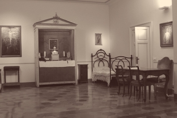 Visitors to Don Bosco's rooms in Rome in 2019