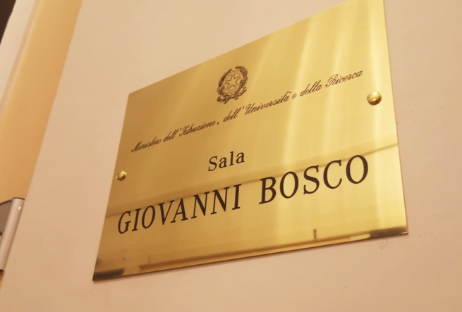 Italia - Una sala del Ministerio de Educación dedicada a Don Bosco