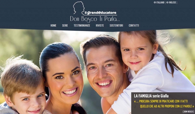 Italia - "El gran educador". Como Don Bosco también hoy, en busca de las almas en la Web