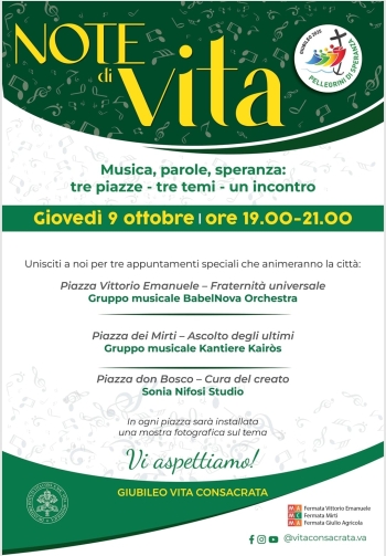 Itália – "Notas de vida": a vida consagrada em diálogo com a cidadania
