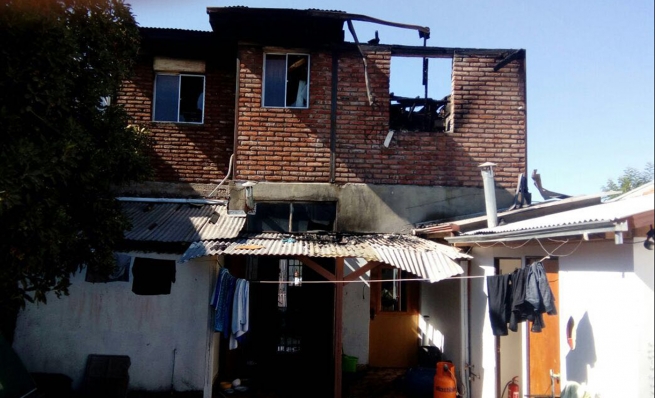 Chile – Se incendió Casa Albergue Miguel Magone