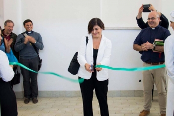 Italia - Inauguración del taller de pastelería en el Borgo Ragazzi Don Bosco