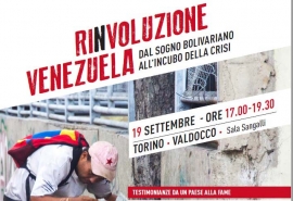 Italia – Ri(n)voluzione Venezuela: dal sogno bolivariano all’incubo della crisi