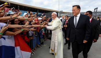 Panama - Arrivo del Papa e incontro del MGS