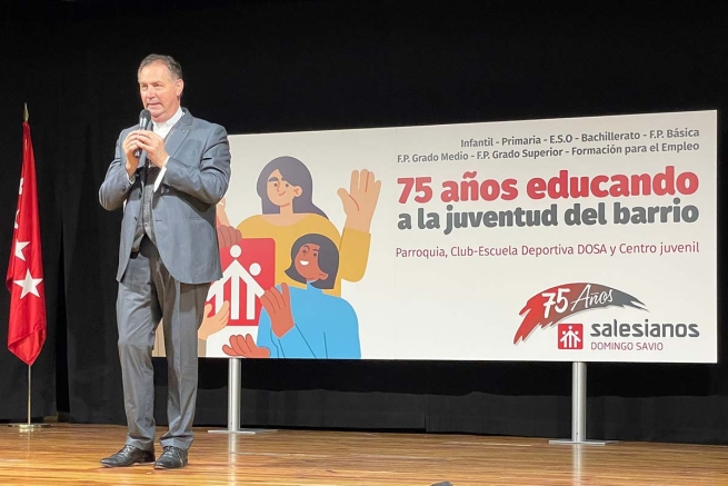 Spain - Rector Major of Salesians inaugurates 75th anniversary of "Domenico Savio" work in Madrid