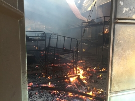 Uganda - El dormitorio para muchachos de la obra salesiana en Bombo fue destruido por un incendio