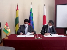 Bolivia – L’ambasciata giapponese dona attrezzature per il “C.E.A. Don Bosco - El Prado”