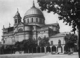 Turin, Italy - 1931 - Shrine of Mary Help of Christians before the