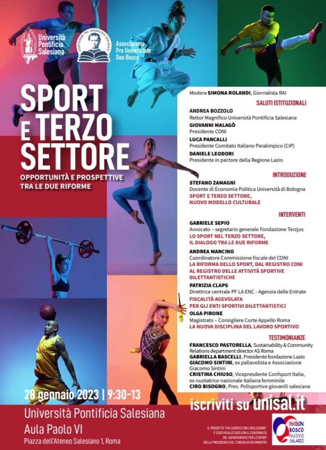 Italia – “Sport e Terzo Settore. Opportunità e prospettive tra le due riforme”. Se ne parla all’UPS
