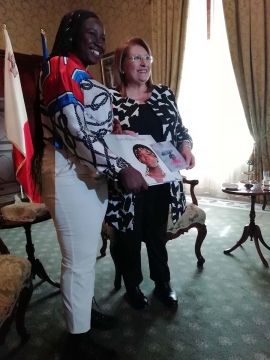 Malta – “Adesso ho una figlia in Sierra Leone”: emozionante incontro con la Presidente di Malta