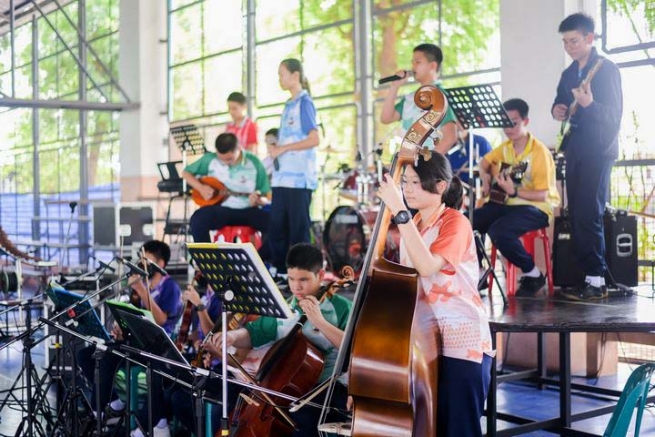 Thailand - Musical event for students of "Don Bosco Vitthaya" school